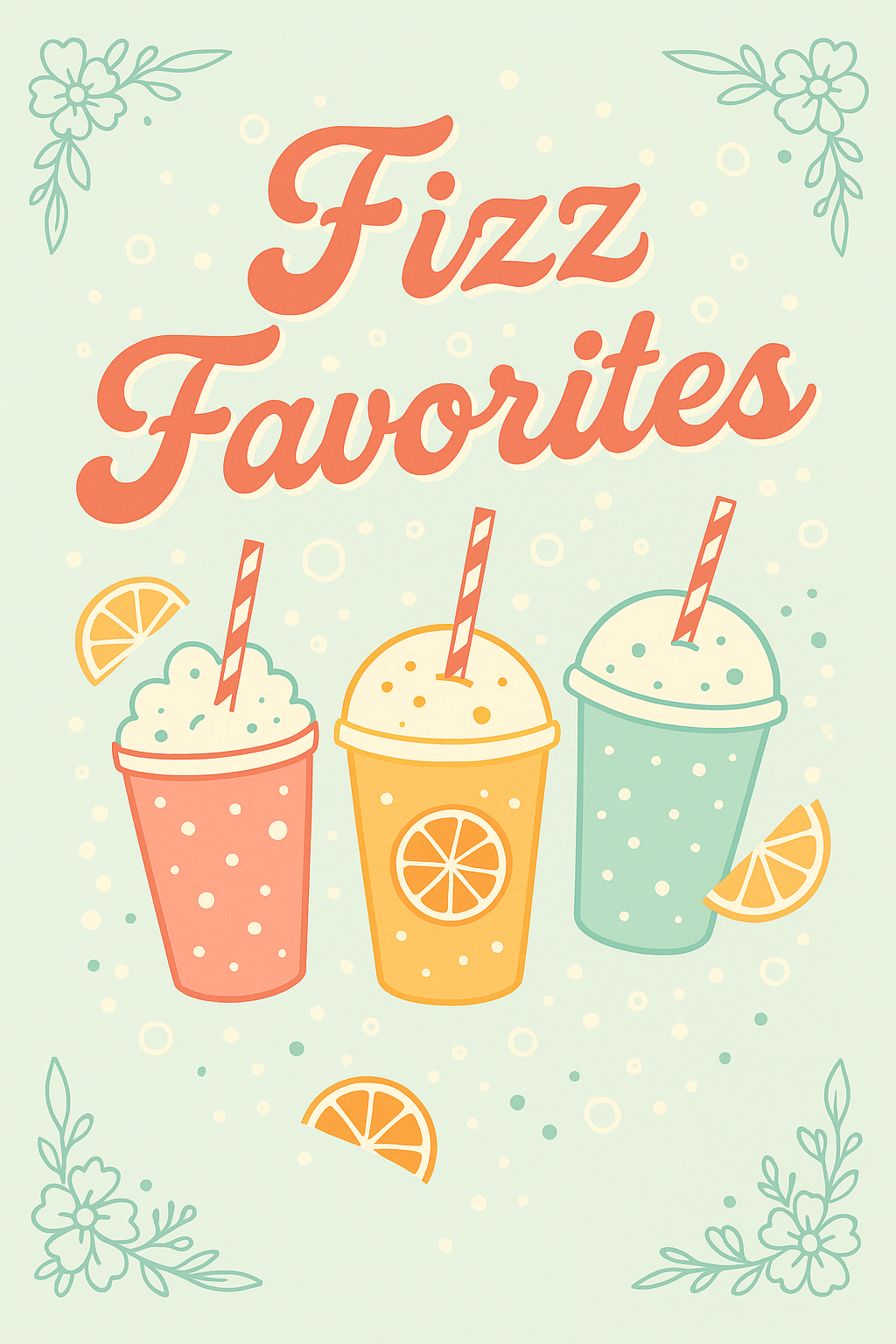 Fizz Favorites Soda Menu