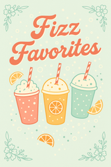 Fizz Favorites Soda Menu